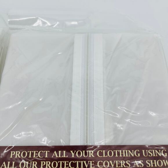 Better Home Zippered Clear Plastic Suit Bag - Size 24" x 40" - New - Picture 8 of 9